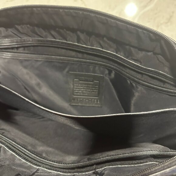 Vintage Coach Briefcase Black 0538 Bag Messenger Bag Shoulder Bag. - Picture 7 of 9